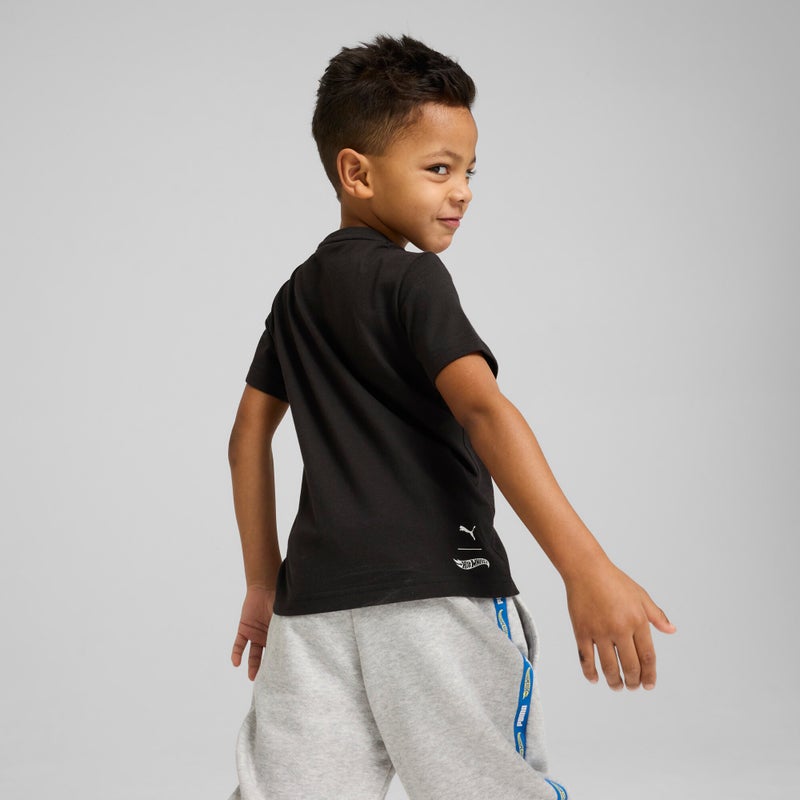 PUMA x HOT WHEELS Graphic Kids Boys Black T-Shirt - Image 2